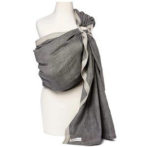 Hip Baby Wrap Gray Ring Sling EUC